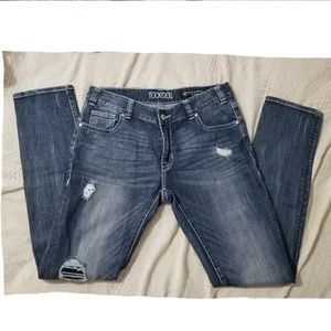 Rock & Roll Cowgirl Distressed Boyfriend Skinny